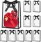 12 Pack Clear Plastic Gift Bags with Handles, Reusable Party Favor Bags with Ribbon for Birthday, Wedding, Bachelorette Party, 10.2 x 7.1 x 3.1 Inch (Black)